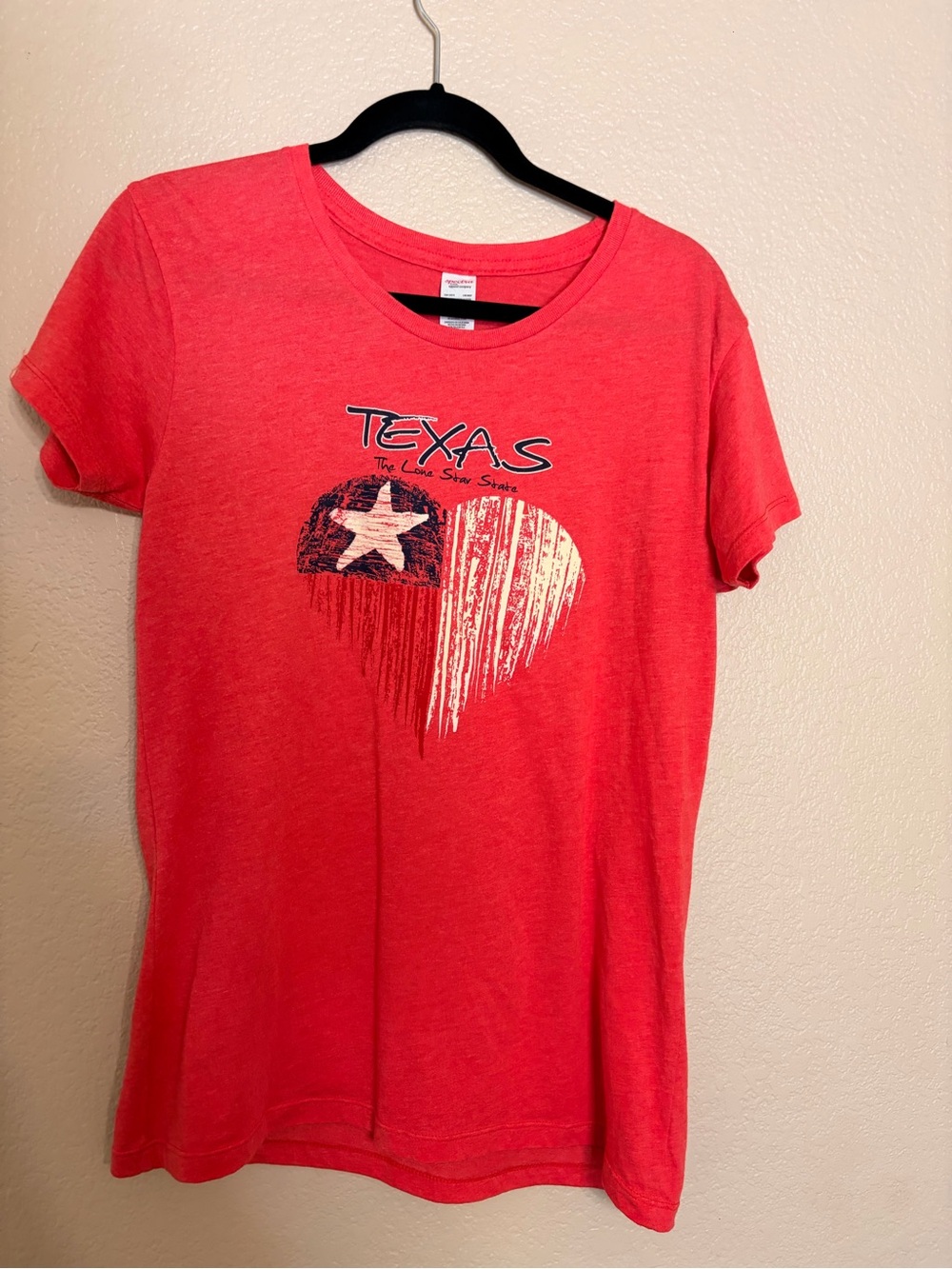 Spectra USA Texas The Lone Star State Graphic T-Shirt Red Women's L